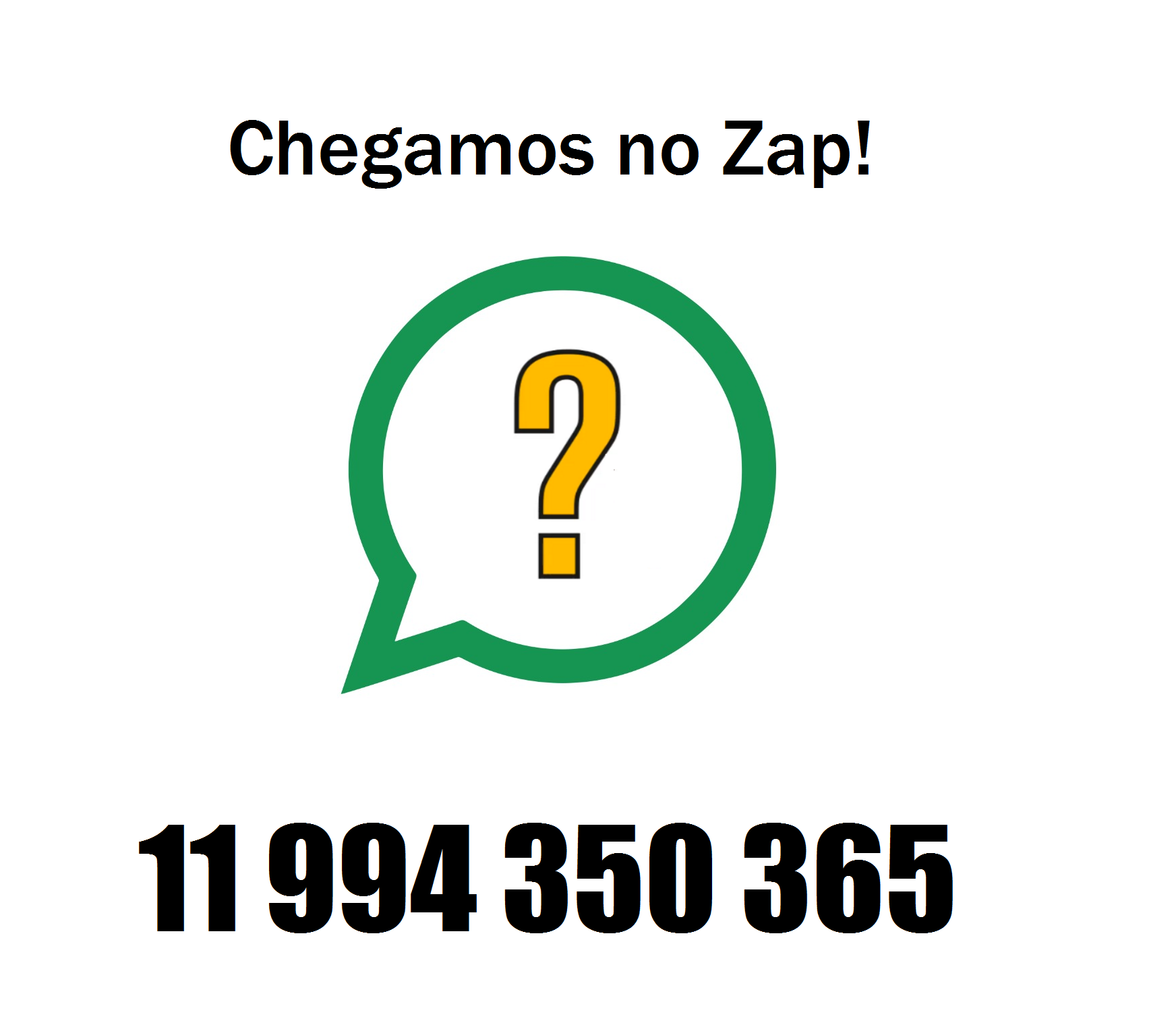 Chegamos no WhatsApp!